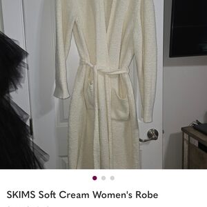 SKIMS Cozy Cream Robe for Women